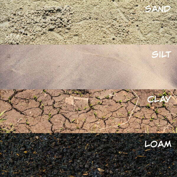 nature's lawn and garden four types of soil