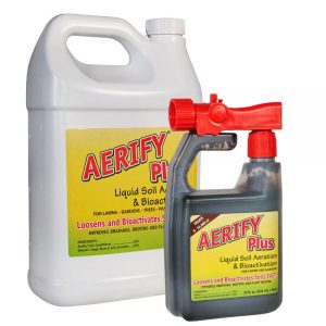 Nature’s Lawn - Aerify Plus - Liquid Lawn Aerator, Aerating Soil Loosener & Conditioner for Clay and Compacted Soil - Non-Toxic, Pet-Safe