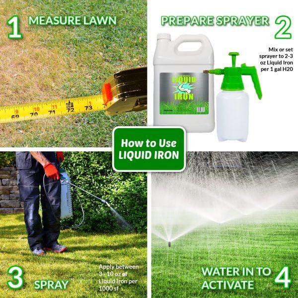 Nature's Lawn and Garden Liquid Iron how to use