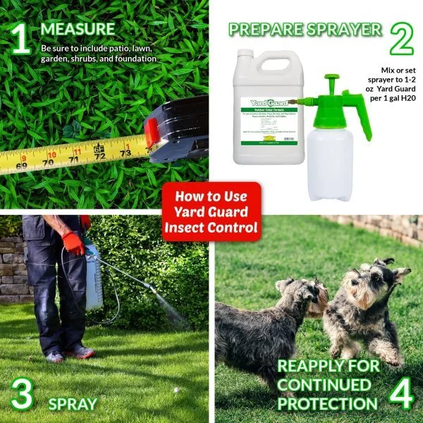 Nature's Lawn and Garden Yard Guard Outdoor Insect Control how to use