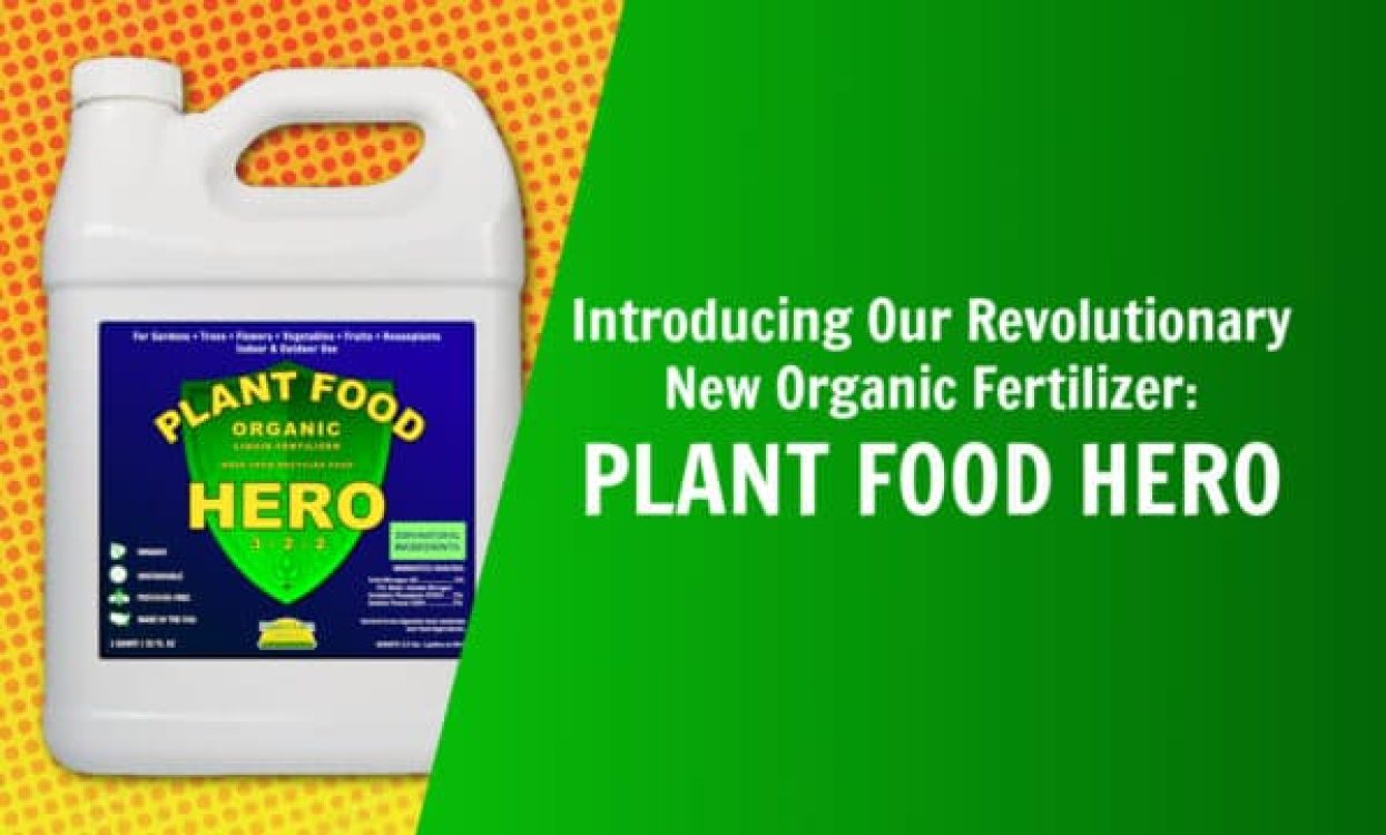 Nature's lawn and garden organic fertilizer plant food hero