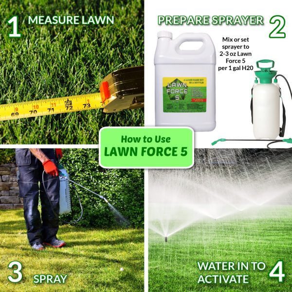 Nature's Lawn Lawn Force 5 how to use