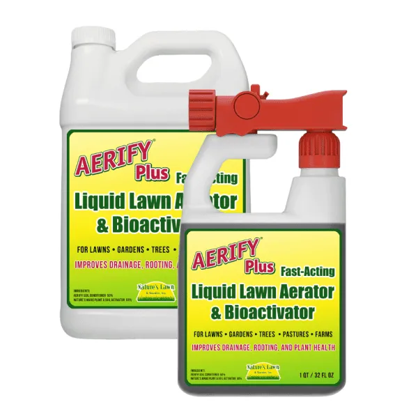 Nature’s Lawn & Garden - Aerify Plus - Natural Liquid Aerator, Soil Loosener, and Conditioner for Clay and Compacted Soil - Non-Toxic, Pet-Safe