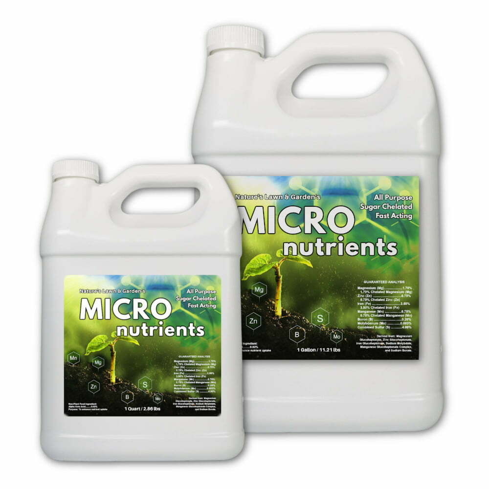 Liquid Micronutrients Universal Natural Trace Mineral Plant Food for Indoor/Outdoor Gardens Houseplants - Concentrate - Nature’s Lawn & Garden