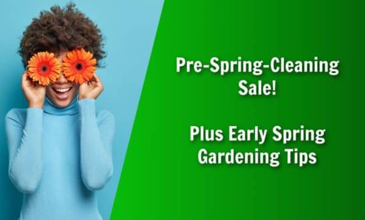 nature's lawn and garden pre spring cleaning sale plus early spring gardening tips
