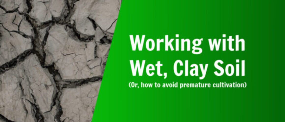 working with wet clay soil