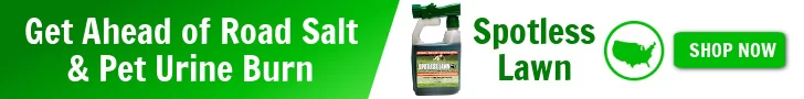 natures lawn and garden get ahead of road salt burn dog urine burn spotless lawn ad