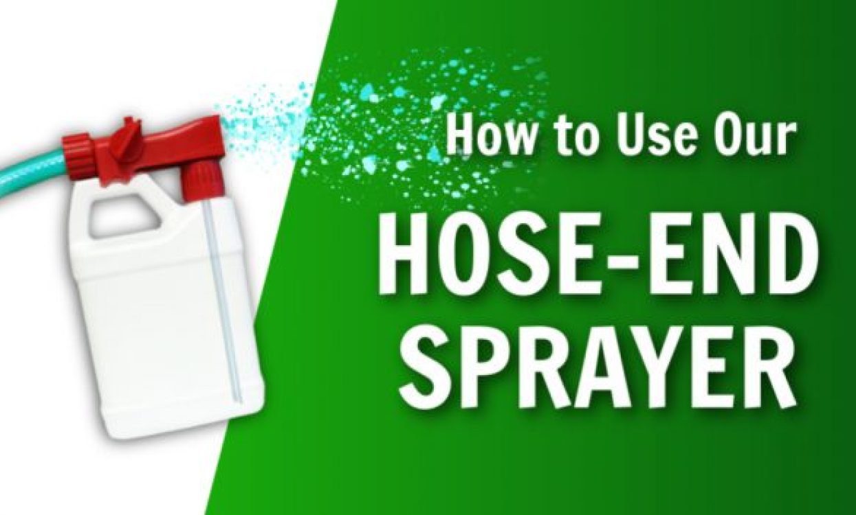how to use a hose-end sprayer