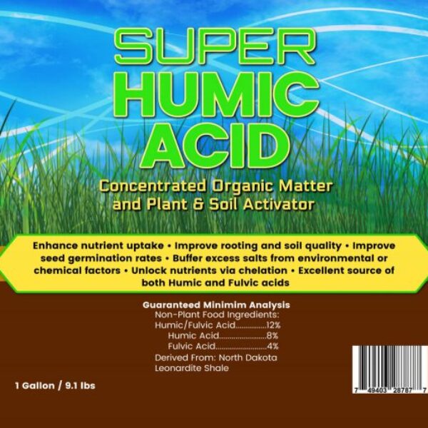 label super humic acid for plants natures lawn and garden