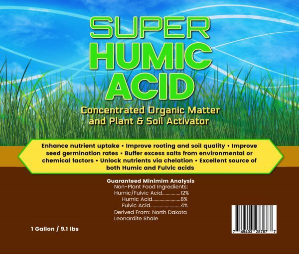 label super humic acid for plants natures lawn and garden