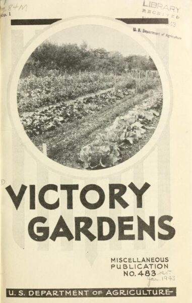 natures lawn and garden victory garden government pamphlet